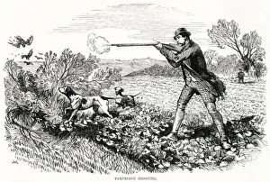 Images Dated 21st December 2018: Partridge Shooting 1865