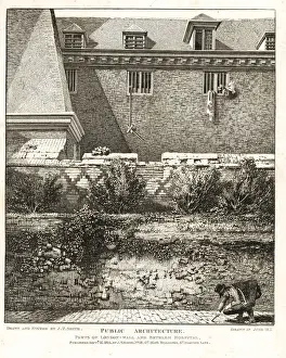 Madness Prints: Parts of the London Wall and Bethlem or Bedlam