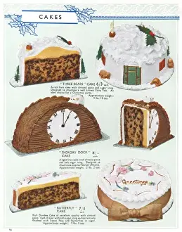 Butter Fly Prints: Party Cakes, 1937