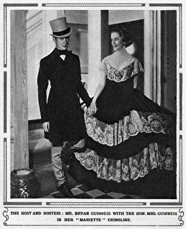 Diana Gallery: Party hosts Mr Bryan Guinness (1905-1992) and his wife (Diana Mitford) in her Mariette