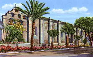 Mission Prints: Pasadena, California, USA - Mission San Gabriel Archangel