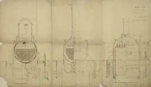 Passenger engine, cross sections
