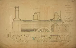 Wilson Collection: Passenger engine, side elevation