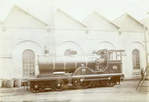 Societe Prints: Passenger locomotive no 2728, 4-4-0