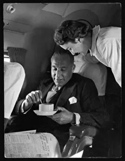 Passenger Takes a Coffee