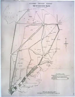 In Formation Prints: Passenger Traffic map