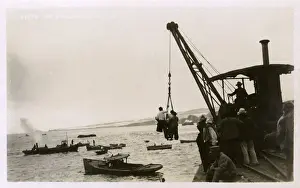 Transfer Prints: Passenger transfer in port of Mollendo, Peru, South America