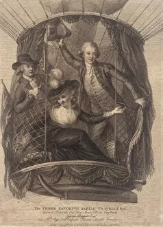 Images Dated 7th November 2011: Three passengers in a balloon