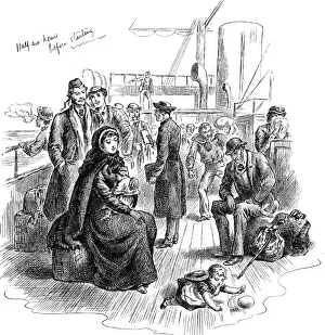 Prosperous Prints: Passengers on board an Emigrant Ship, 1884