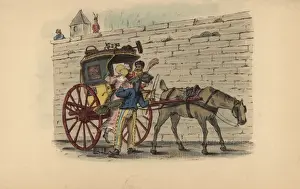 Passengers boarding a pot de chambre near