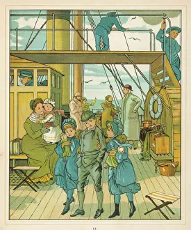 Passengers on a cross-Channel ferry