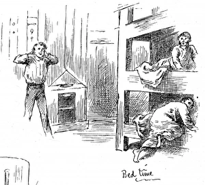 Images Dated 16th December 2004: Passengers going to bed on an Emigrant Ship, 1884