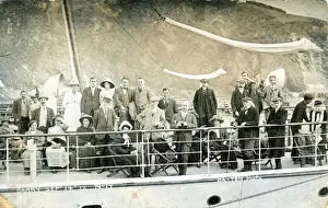 Passengers on Pleasure Boat, Ilfracombe, Devon