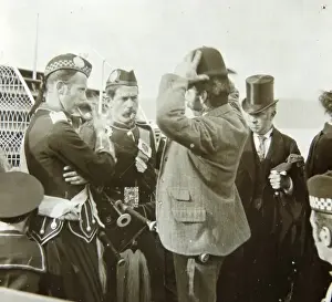 Pipers Prints: Passengers waiting to board a boat