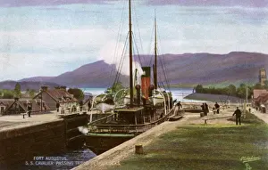 Ness Prints: Passing through the locks at Fort Augustus, Scotland