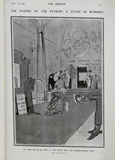 Worship Collection: The Passing of the Patron, woman, doormen bowing