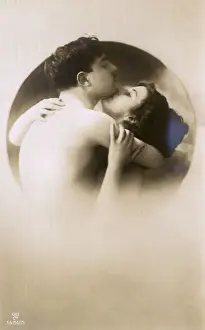 Kisses Prints: A Passionate Embrace