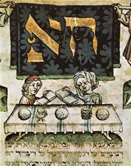 Passover Prints: Passover ceremony (Ha-Lahma)