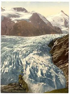 Carinthia Prints: Pasterzenabsturz and Grossglockner, Carinthia, Austro-Hungar