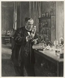 Pasteur in Lab / Edelfelt