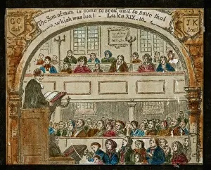 Pastor Prints: A pastor gives a sermon