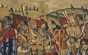Fabric Prints: Pastrana Tapestries, 1471 c Disembarkation in Asilah