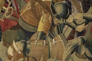 Tapestries Collection: Pastrana Tapestries, 1471 c Disembarkation in Asilah