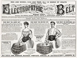 Ailments Collection: Patent Electropathic Battery Belt for men and women