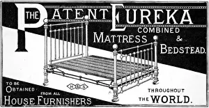 Mattress Prints: Patent Euraka Mattress and Bedstead
