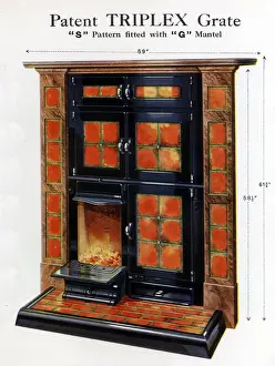 Surround Prints: Patent Triplex Grates Pattern fitted with G Mantel