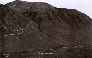 Nevis Prints: Path up Ben Nevis, Scottish Highlands