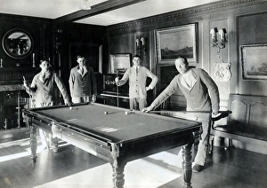 Four Patients playing billiards, Quex Park Four Patients playing billiards, Quex Park