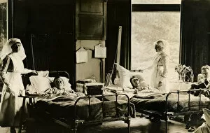 Patients in A Ward at Quex Park VAD Hospital