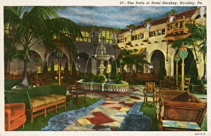 Effect Collection: Patio of Hotel Hershey, Hershey, Philadelphia, USA