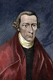 Orator Gallery: Patrick Henry (1736-1799). Engraving. Colored