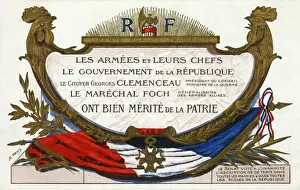 Foch Prints: Patriotic French postcard