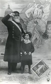 Patriotic French postcard, WW1