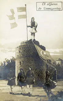 Capture Collection: Patriotic Greek Card from the First World War - Thessaloniki