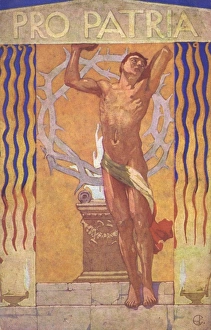 Images Dated 12th May 2011: Patriotic Italian postcard
