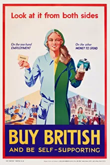 Purse Collection: Patriotic poster, Buy British - Look at it from Both Sides