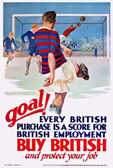 Patriotic poster, Buy British and protect your job