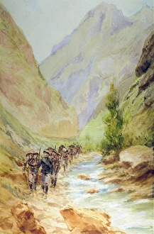 Acad X9b69 Ques Gallery: A patrol of Chasseurs Alpins - Vosges, Summer 1916