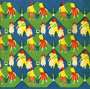 A pattern of nursery rhymes