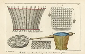 Needlework Prints: Patterns for wire work baskets, pans, etc. in gold, silver, copp