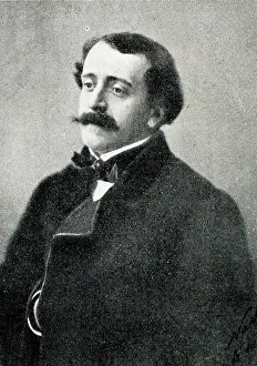 Compte Prints: Paul Bins, Count of Saint-Victor, French author and critic