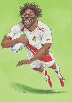 2000s Prints: Paul Sackey - England rugby player