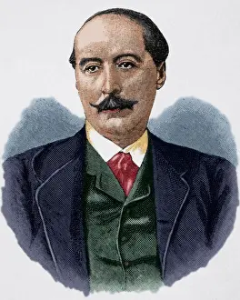Hubert Prints: Paul von Hatzfeldt (1831-1901). Was a German diplomat. Engra