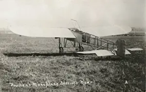 Monoplanes Prints: Paulhans monoplane, Bleriots model
