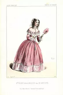 Pauline Gallery: Pauline Dejazet in the role of the Marquise