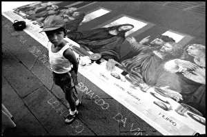 Pavement art, Italy
